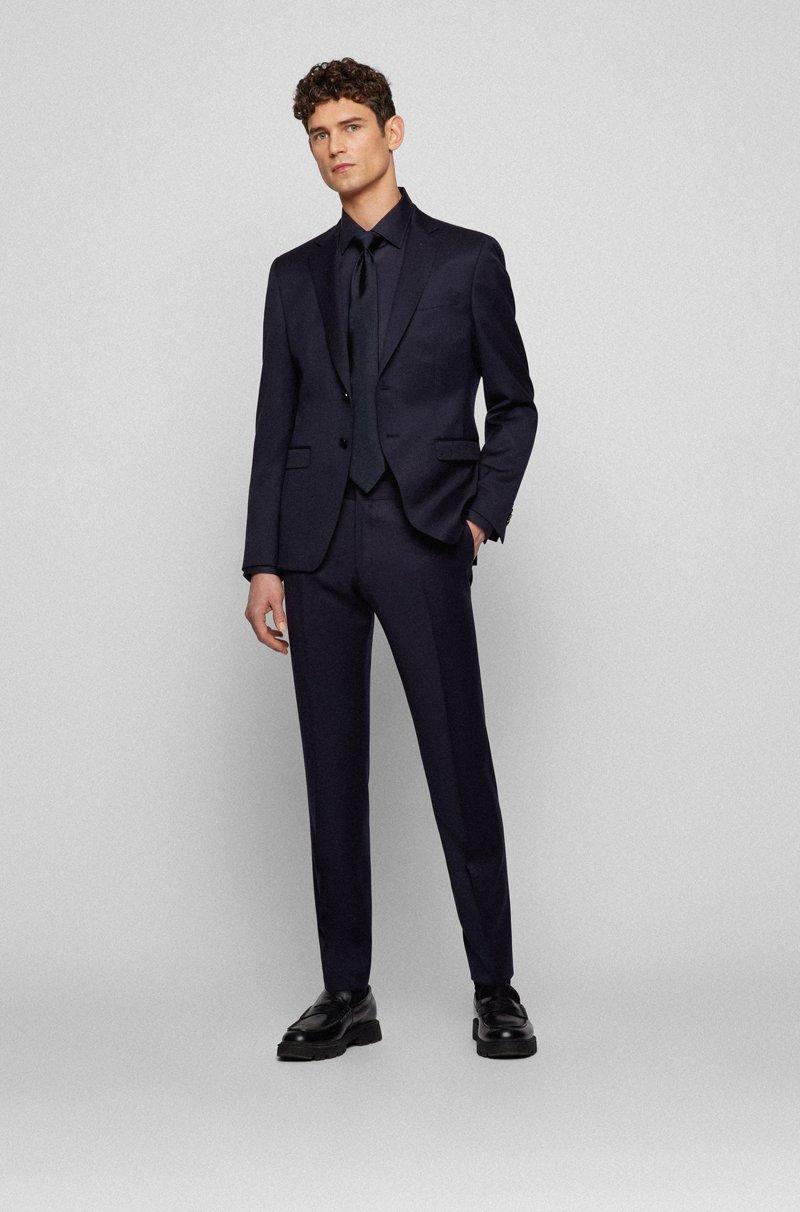 Hugo Boss Americana Extra Slim Fit En Sarga De Lana Virgen