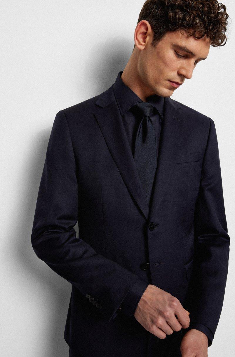 Hugo Boss Americana Extra Slim Fit En Sarga De Lana Virgen