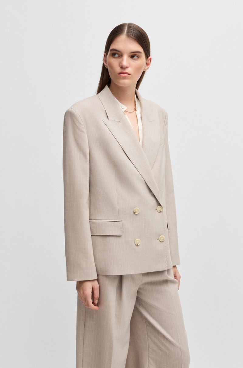 Hugo Boss Americana oversize fit de tejido fabricado en Italia