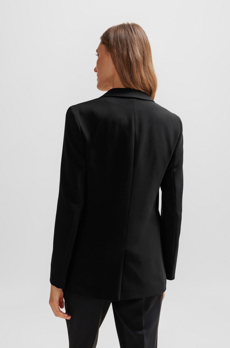 Hugo Boss Americana Recta Regular Fit De Crepé Japonés