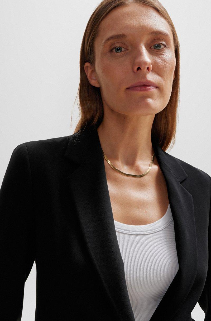 Hugo Boss Americana Recta Regular Fit De Crepé Japonés