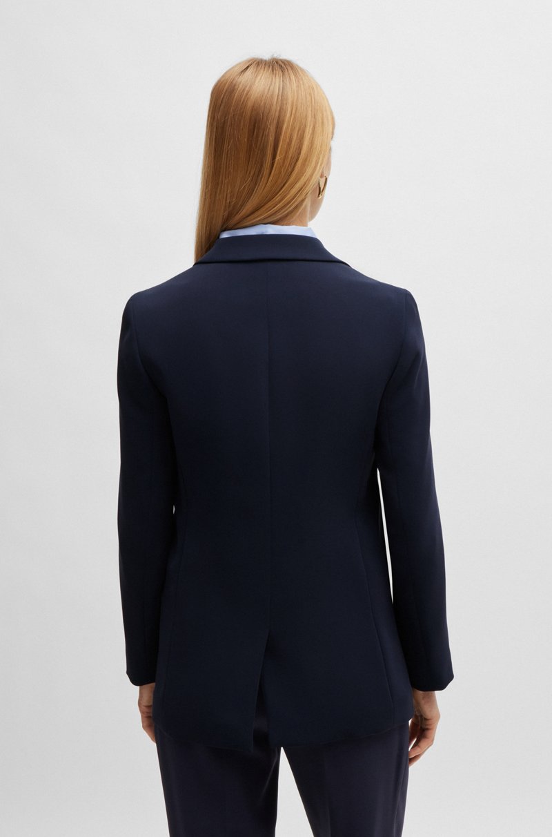 Hugo Boss Americana Recta Regular Fit De Crepé Japonés