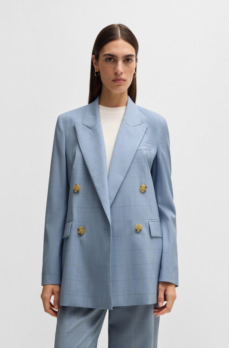 Hugo Boss Americana Regular Fit De Lana Virgen A Cuadros