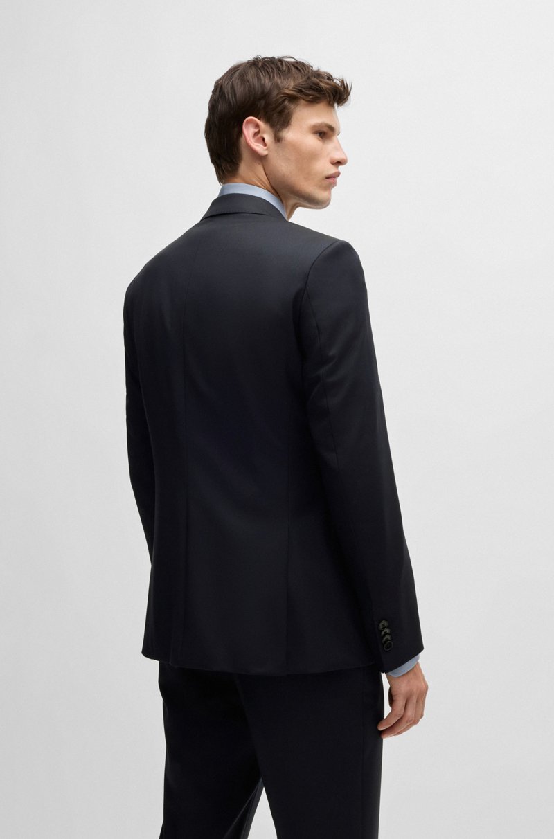 Hugo Boss Americana Regular Fit En Sarga De Lana Virgen