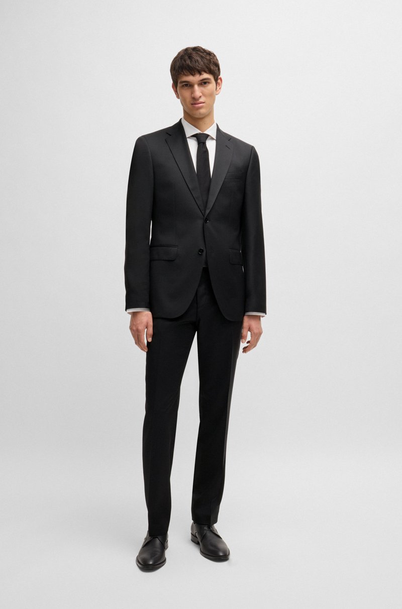 Hugo Boss Americana Regular Fit En Sarga De Lana Virgen