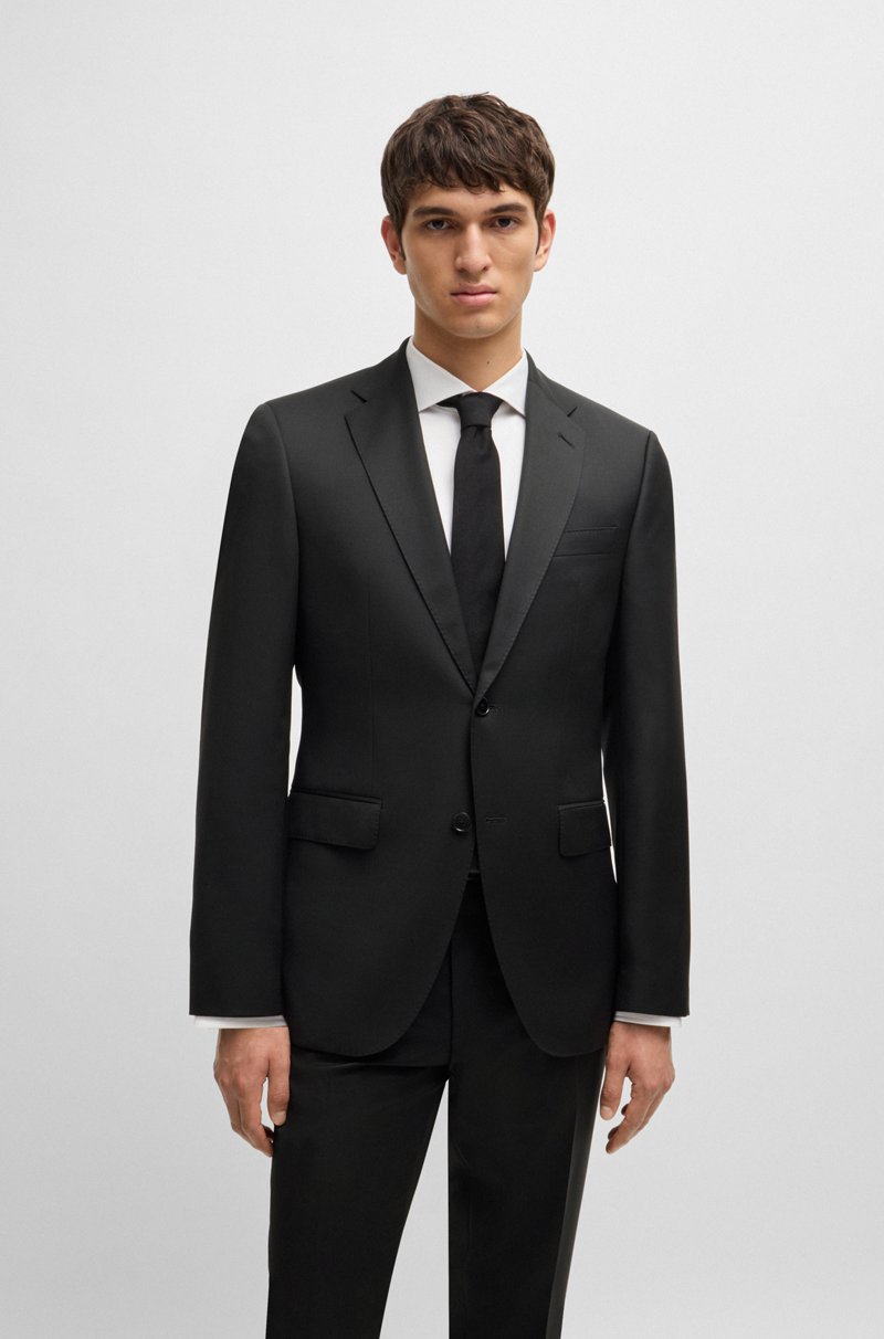 Hugo Boss Americana regular fit en sarga de lana virgen