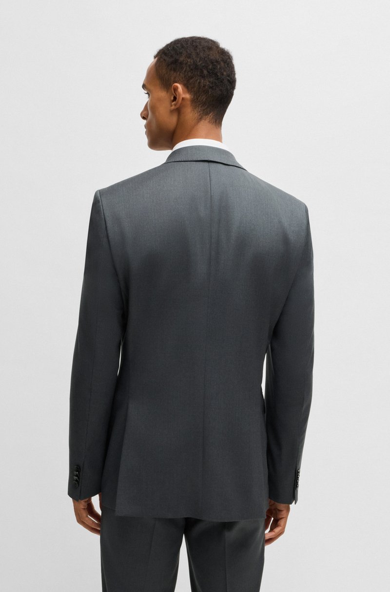 Hugo Boss Americana Regular Fit En Sarga De Lana Virgen