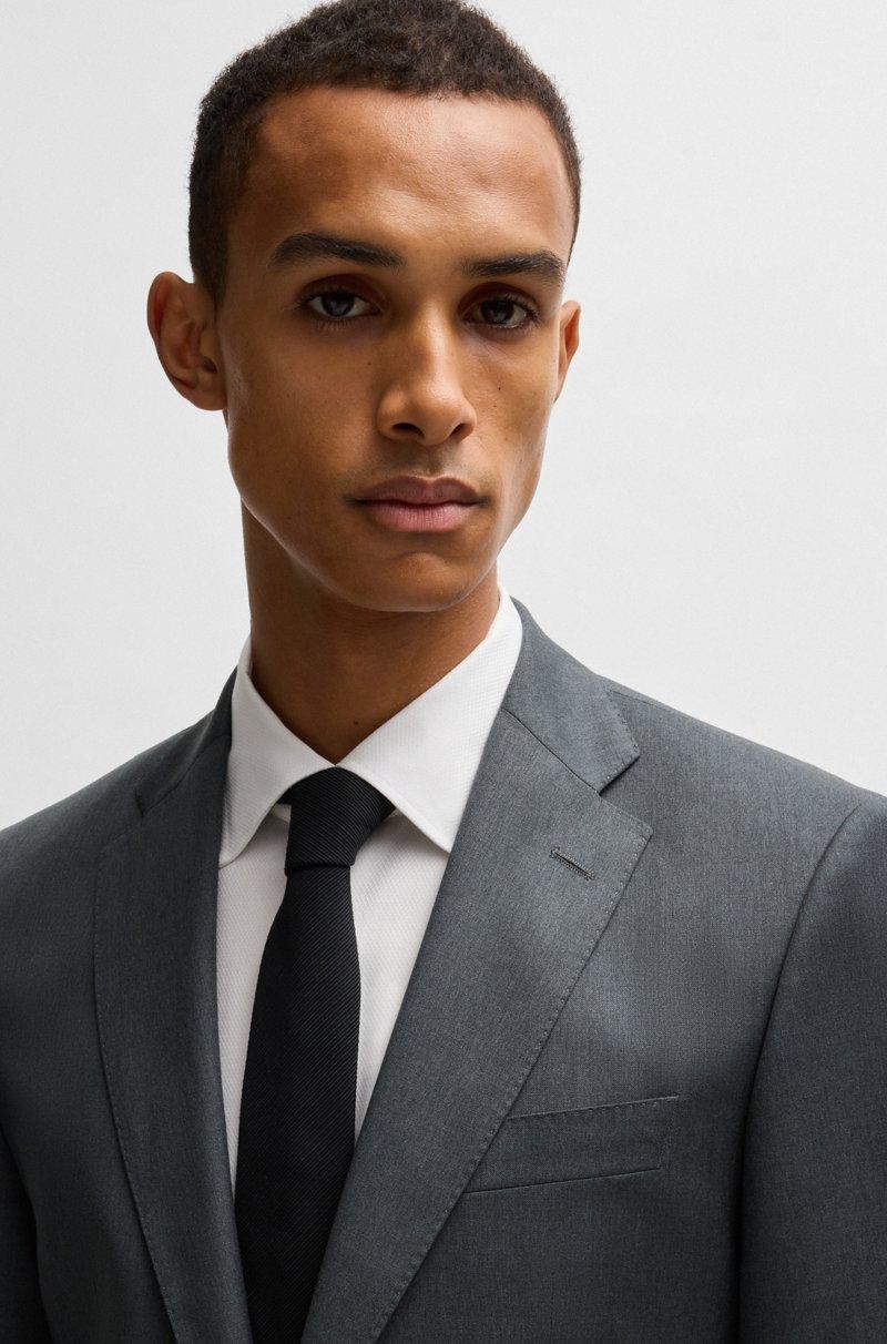 Hugo Boss Americana Regular Fit En Sarga De Lana Virgen