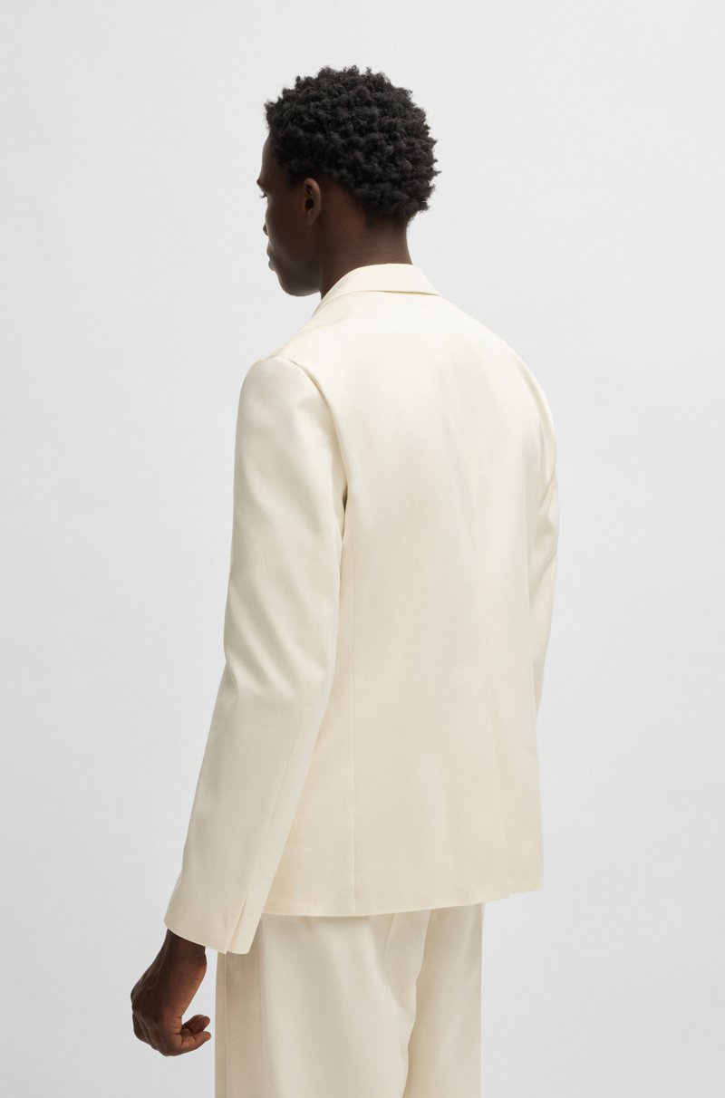 Hugo Boss Americana Slim Fit Con Logo Metalizado En El Cierre