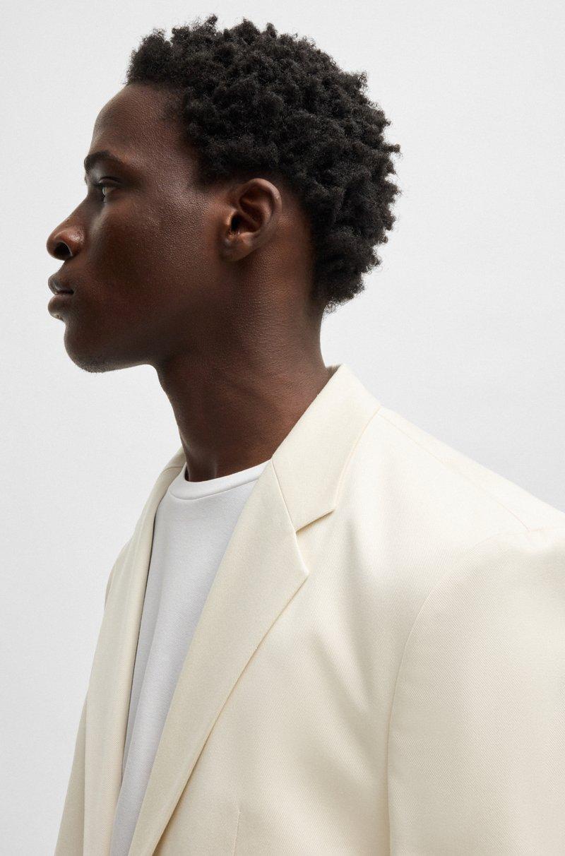 Hugo Boss Americana Slim Fit Con Logo Metalizado En El Cierre