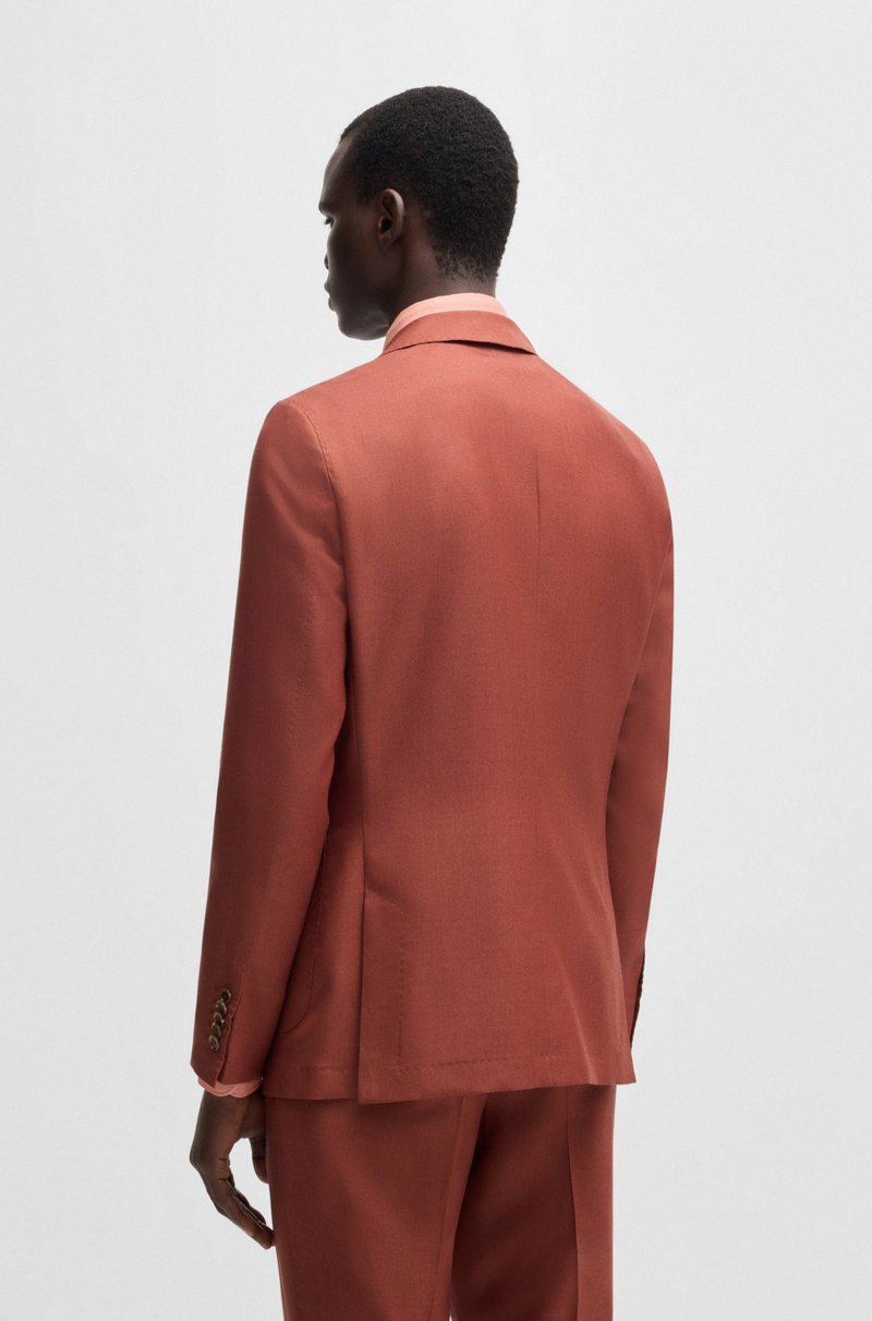 Hugo Boss Americana Slim Fit De Cashmere Lana Y Seda
