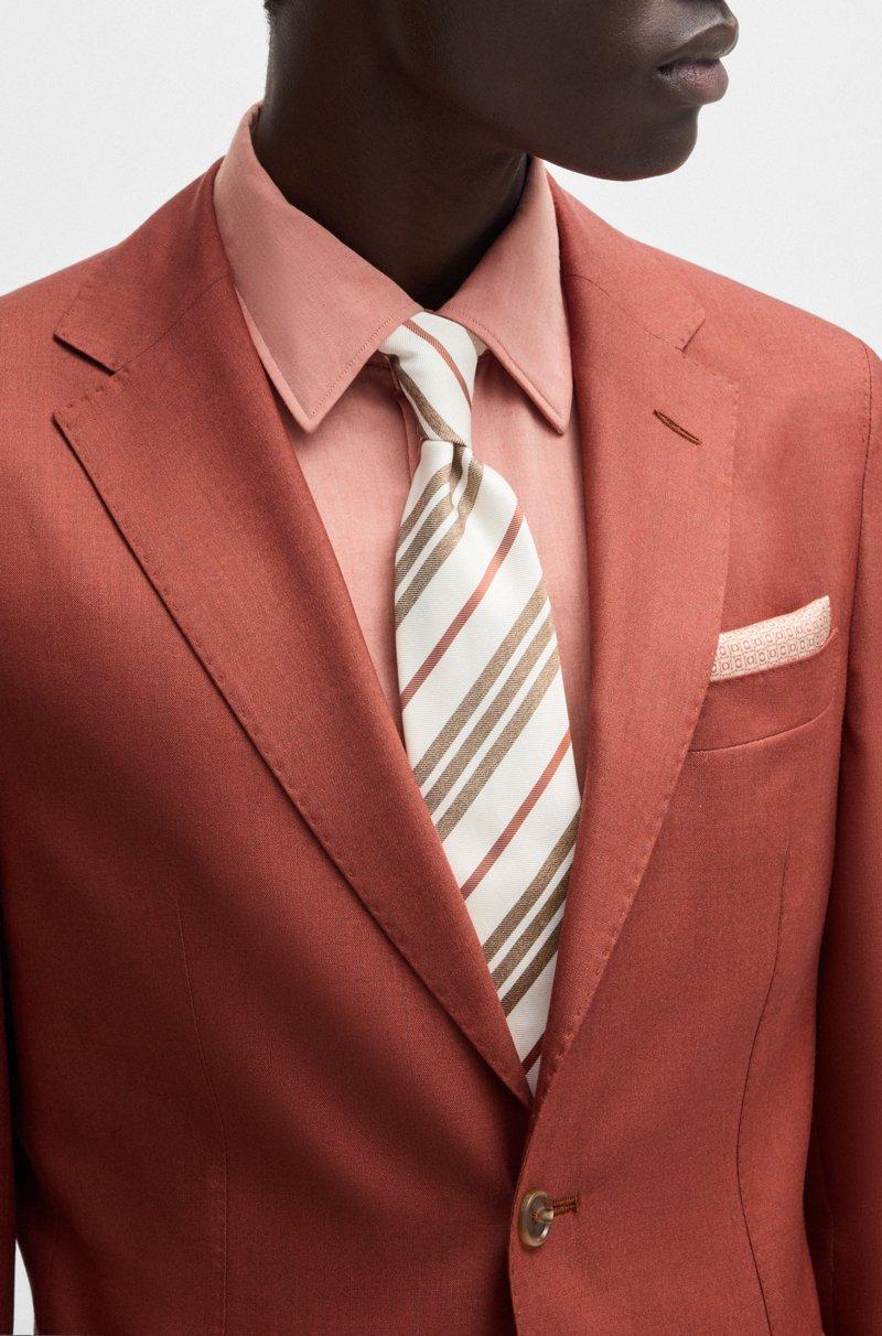 Hugo Boss Americana Slim Fit De Cashmere Lana Y Seda