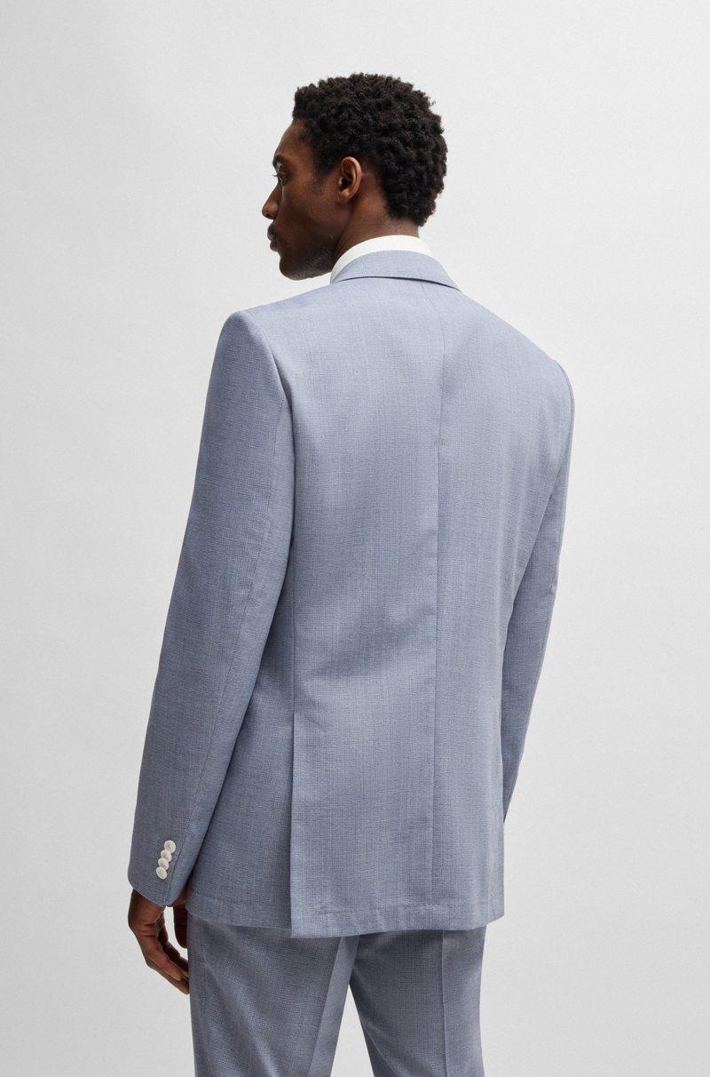 Hugo Boss Americana Slim Fit De Mezcla De Lana Con Dibujo