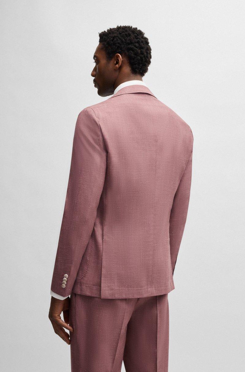 Hugo Boss Americana Slim Fit De Mezcla De Lana Con Dibujo