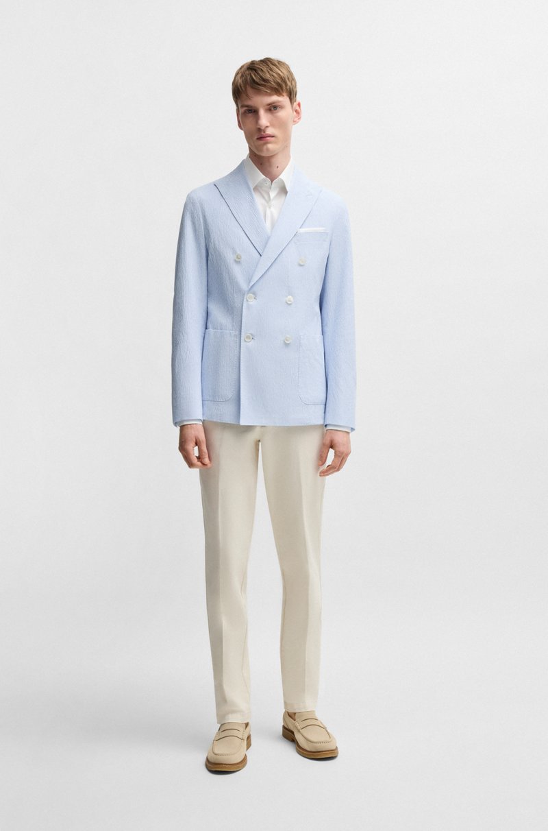 Hugo Boss Americana Slim Fit De Sirsaca De Algodón Elástico