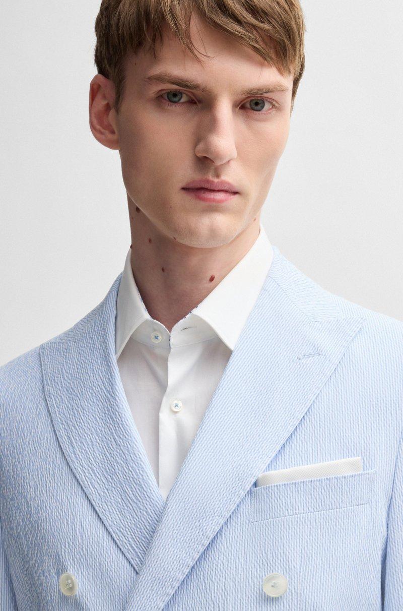 Hugo Boss Americana Slim Fit De Sirsaca De Algodón Elástico