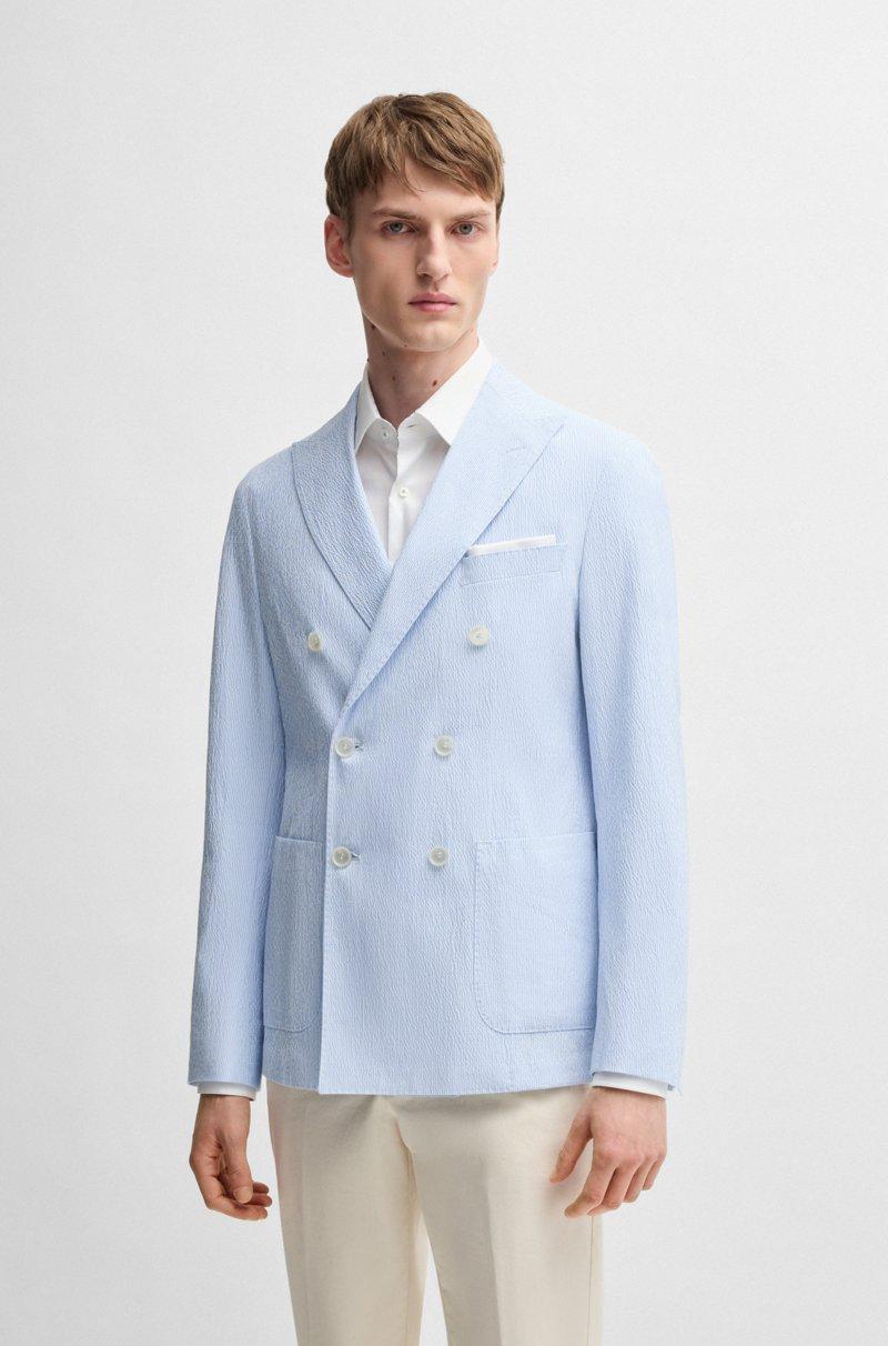 Hugo Boss Americana slim fit de sirsaca de algodón elástico