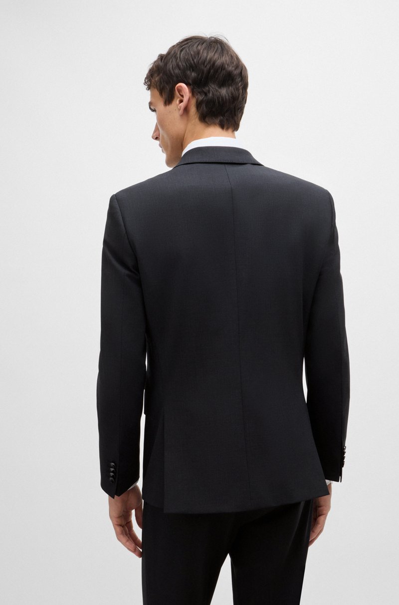 Hugo Boss Americana Slim Fit En Lana Virgen Elástica