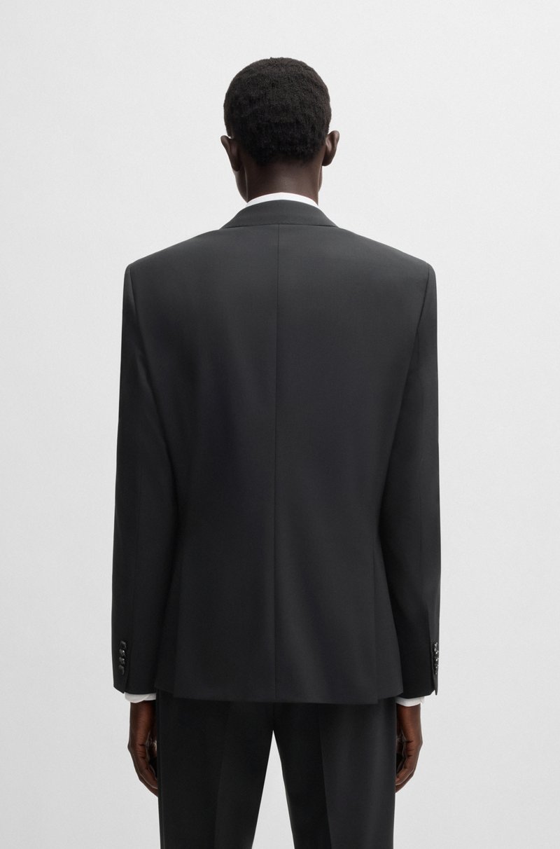 Hugo Boss Americana Slim Fit En Lana Virgen Elástica