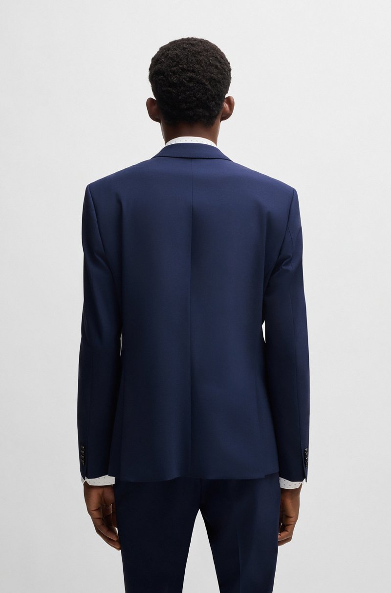 Hugo Boss Americana Slim Fit En Lana Virgen Elástica