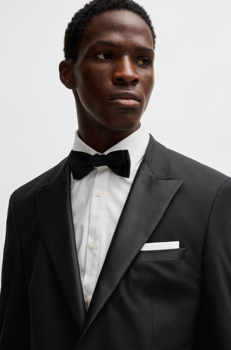 Hugo Boss Americana Slim Fit En Mezcla De Lana Elástica