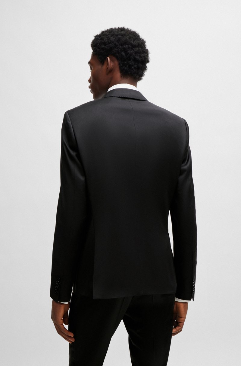 Hugo Boss Americana Slim Fit En Sarga De Lana Virgen