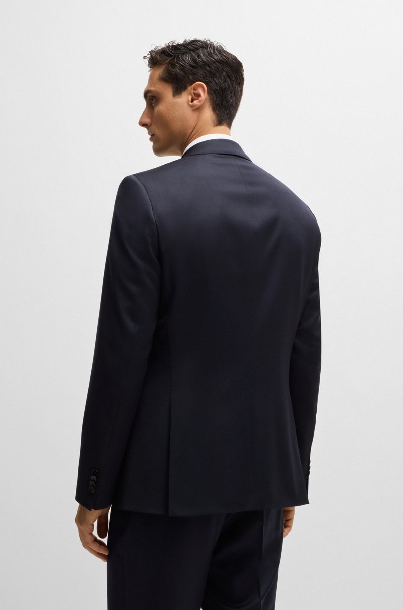 Hugo Boss Americana Slim Fit En Sarga De Lana Virgen