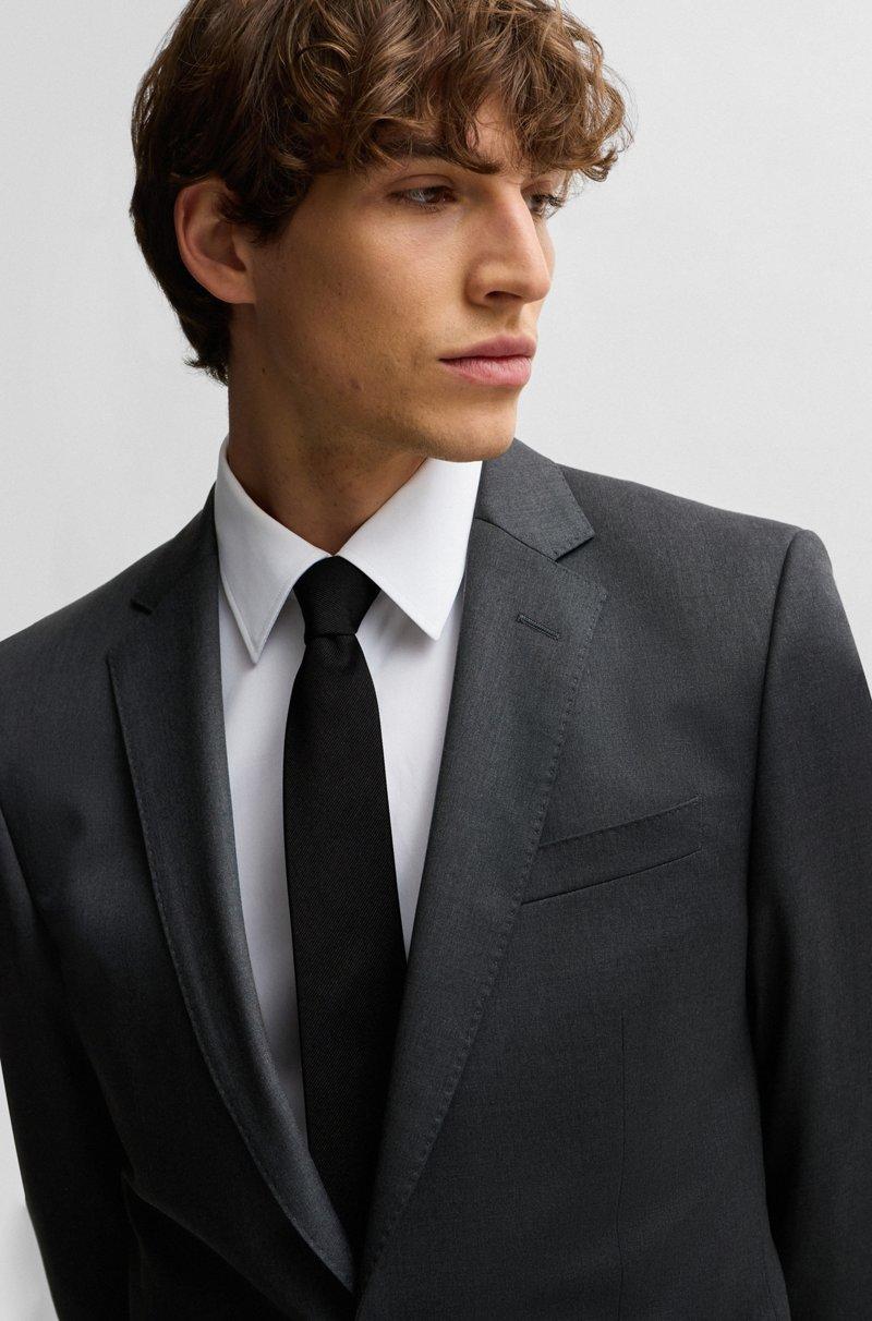 Hugo Boss Americana Slim Fit En Sarga De Lana Virgen