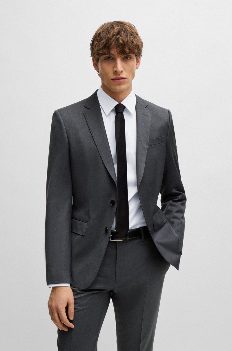 Hugo Boss Americana Slim Fit En Sarga De Lana Virgen