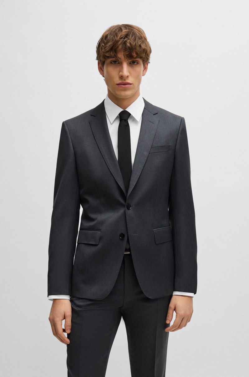 Hugo Boss Americana slim fit en sarga de lana virgen