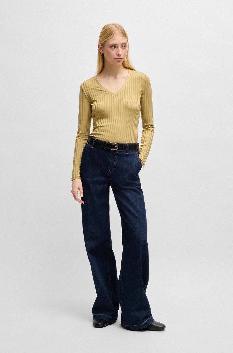 Hugo Boss Bailarinas De Piel De Napa Con Monograma Double B