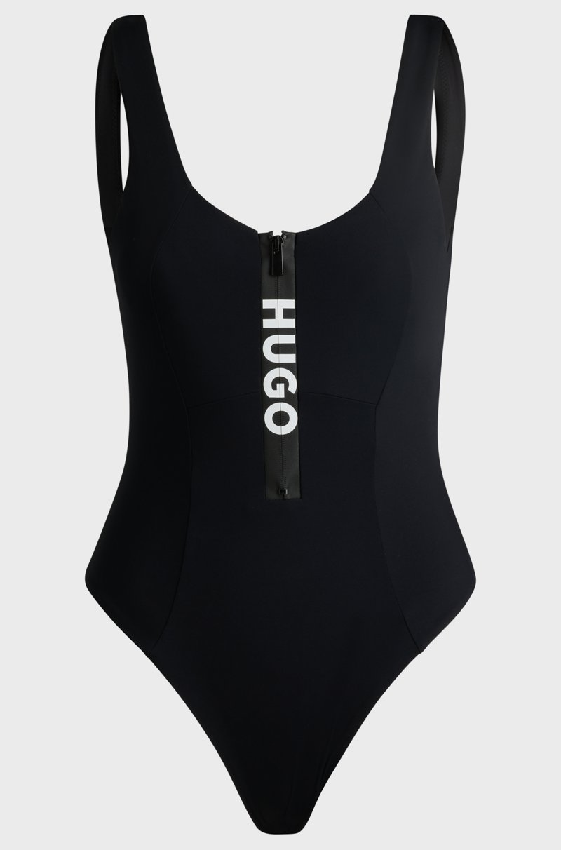 Hugo Boss Bañador Con Cremallera Y Logo Con Relleno Extraíble
