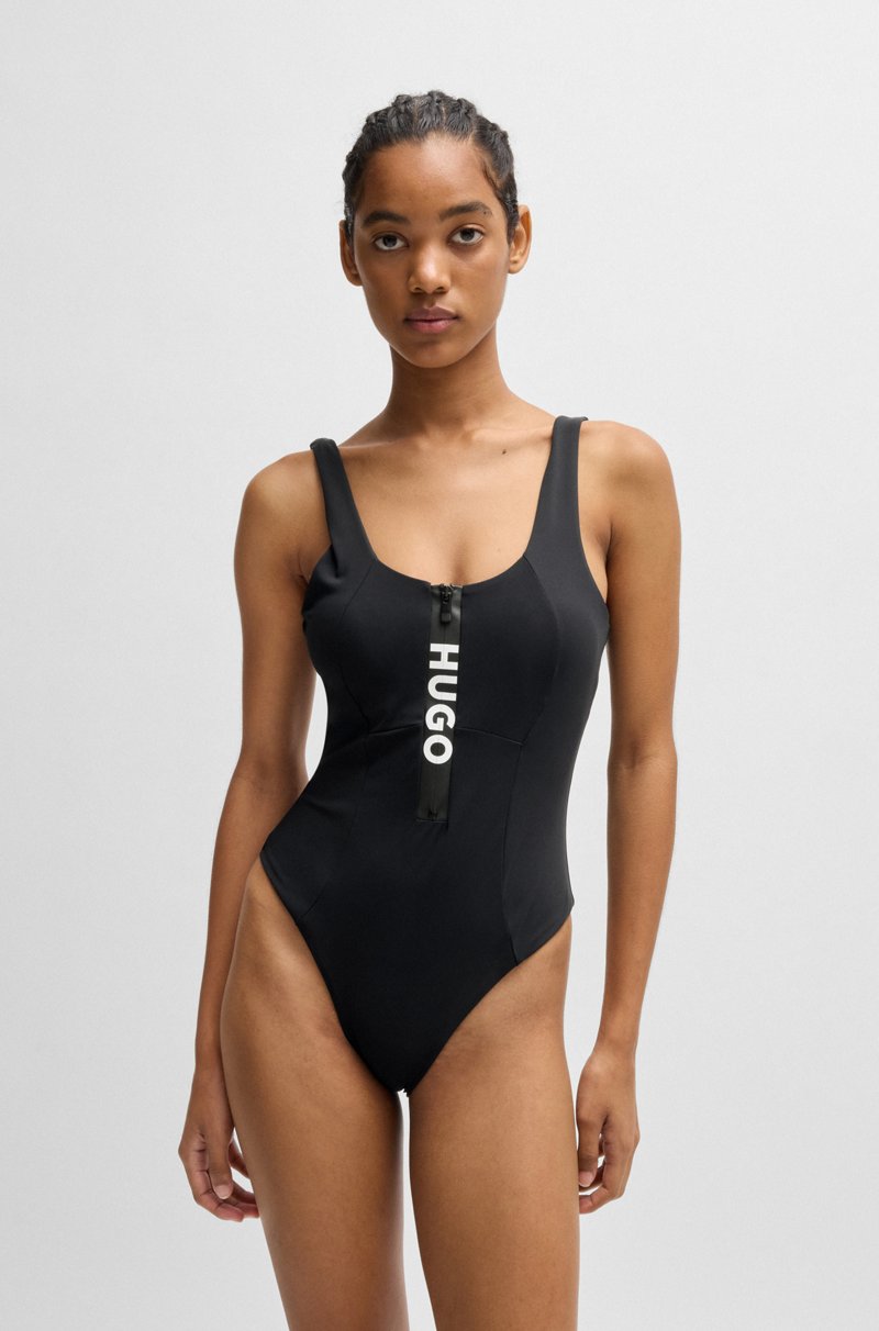 Hugo Boss Bañador con cremallera y logo con relleno extraíble