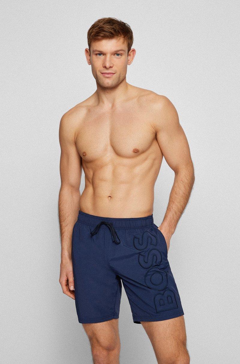 Hugo Boss Bañador con forro integral y logotipo bordado en relieve
