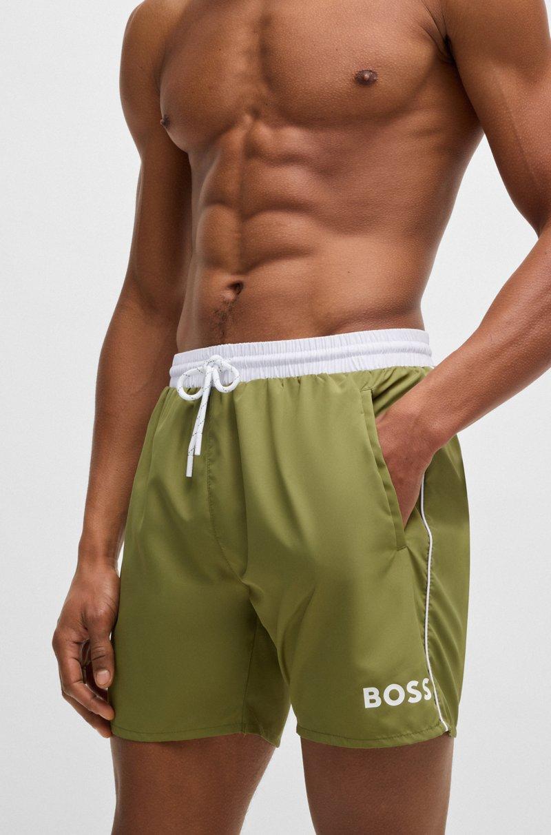 Hugo Boss Bañador De Secado Rápido Con Detalles En Contraste