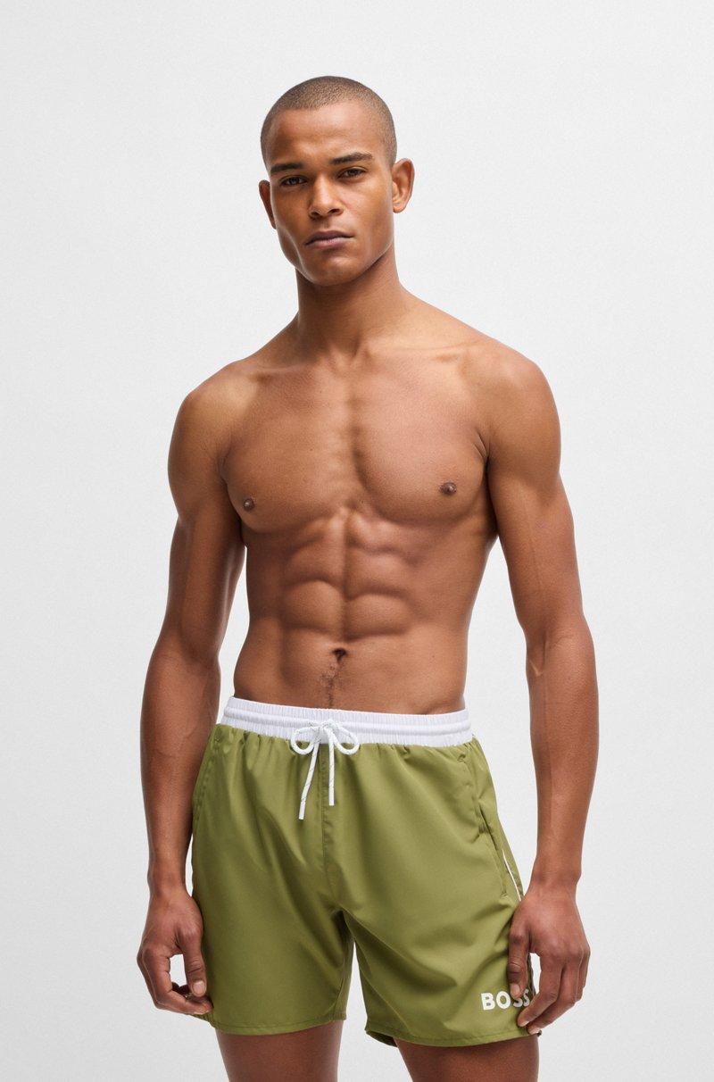 Hugo Boss Bañador de secado rápido con detalles en contraste