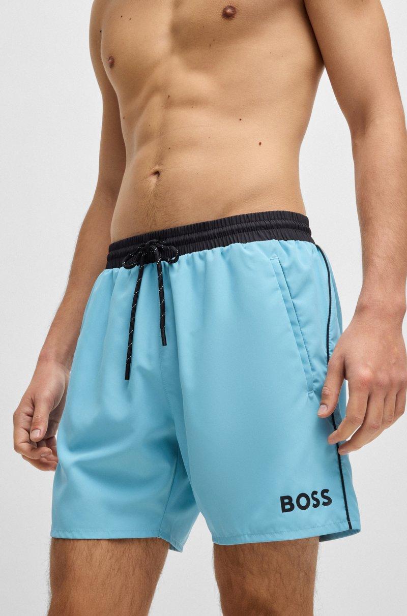 Hugo Boss Bañador De Secado Rápido Con Detalles En Contraste
