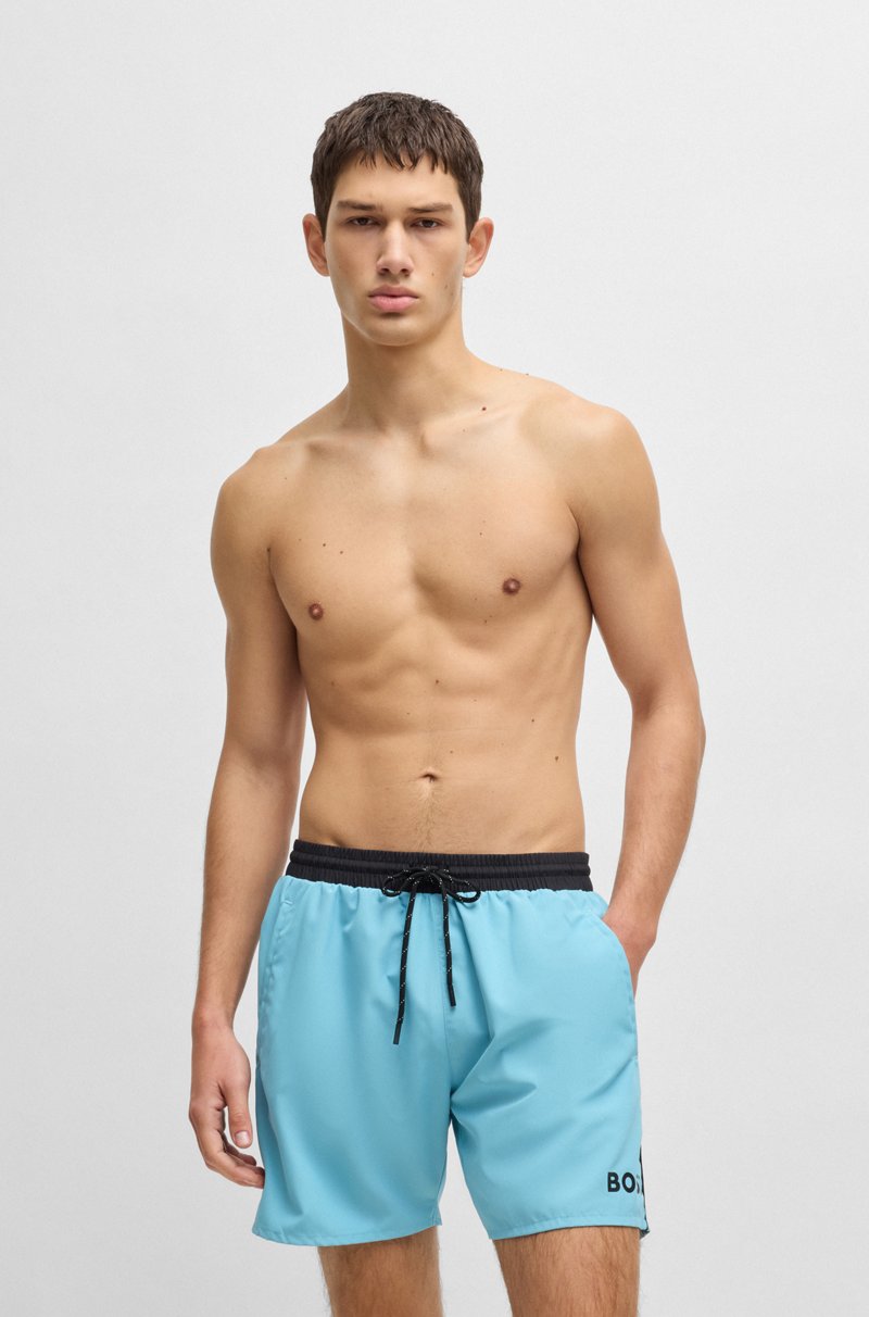 Hugo Boss Bañador de secado rápido con detalles en contraste