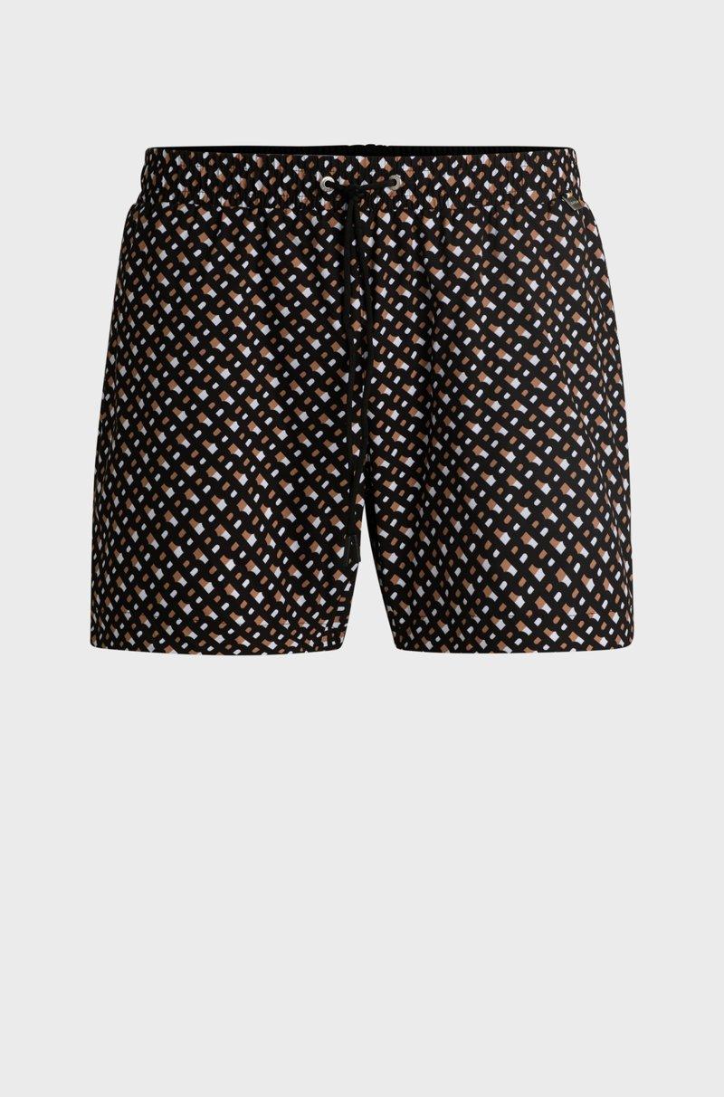 Hugo Boss Bañador De Secado Rápido Con Forro Integral Y Estampado De Monogramas