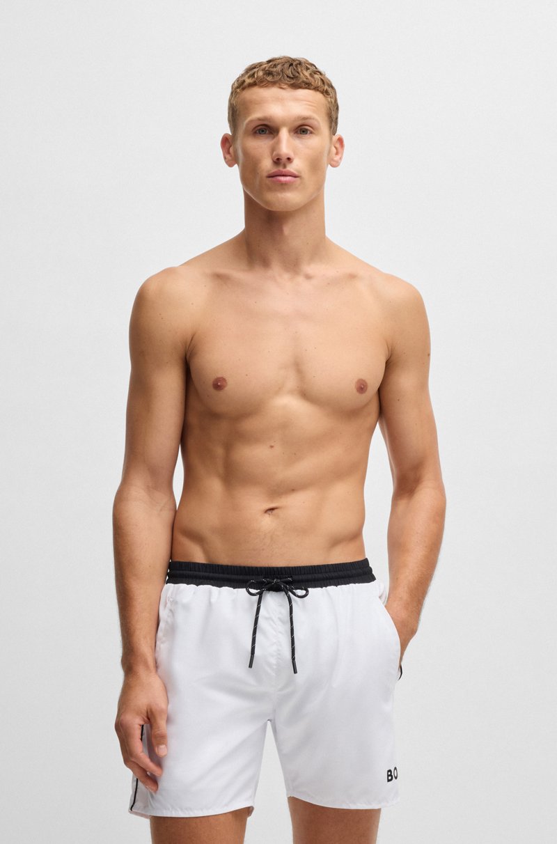 Hugo Boss Bañador De Secado Rápido Con Logo Estampado