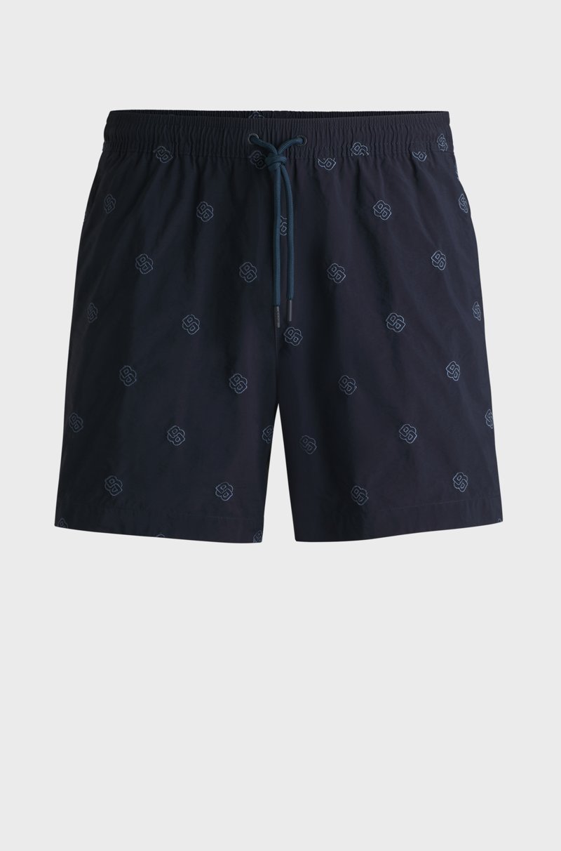 Hugo Boss Bañador De Secado Rápido Con Monogramas Double B