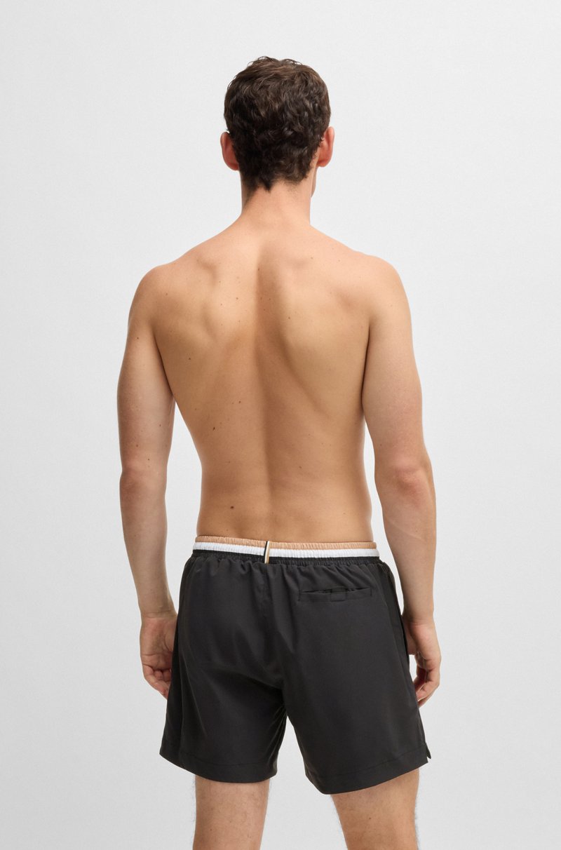 Hugo Boss Bañador De Tejido Antidesgarros Con Logo En Contraste