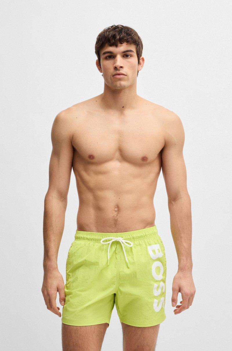 Hugo Boss Bañador en tejido de secado rápido con logo en contraste