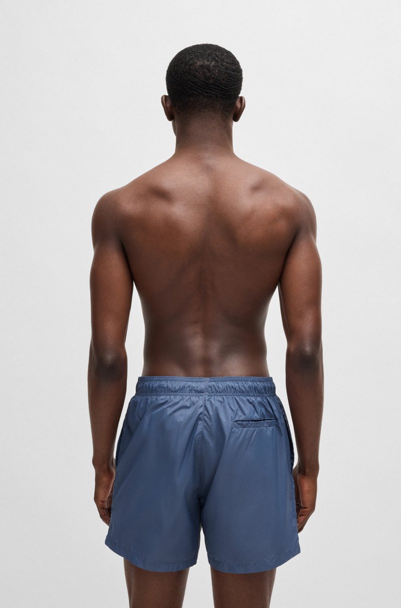 Hugo Boss Bañador Tipo Shorts Con Forro Integral Y Logo Apilado