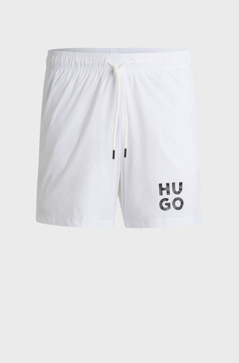 Hugo Boss Bañador Tipo Shorts Con Forro Integral Y Logo Apilado