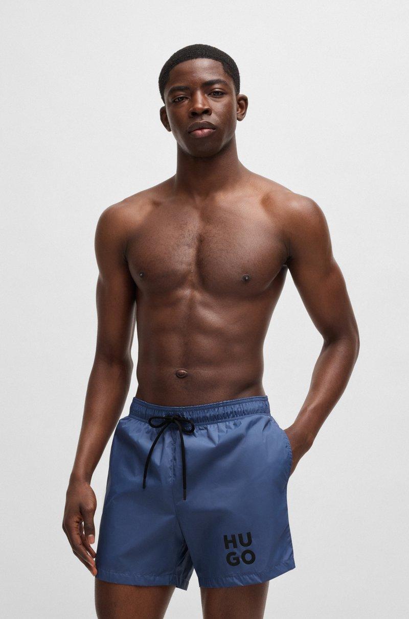 Hugo Boss Bañador tipo shorts con forro integral y logo apilado