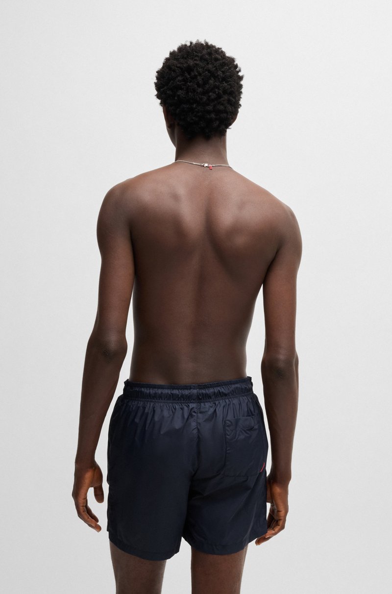 Hugo Boss Bañador Tipo Shorts Con Forro Integral Y Logo En Contraste