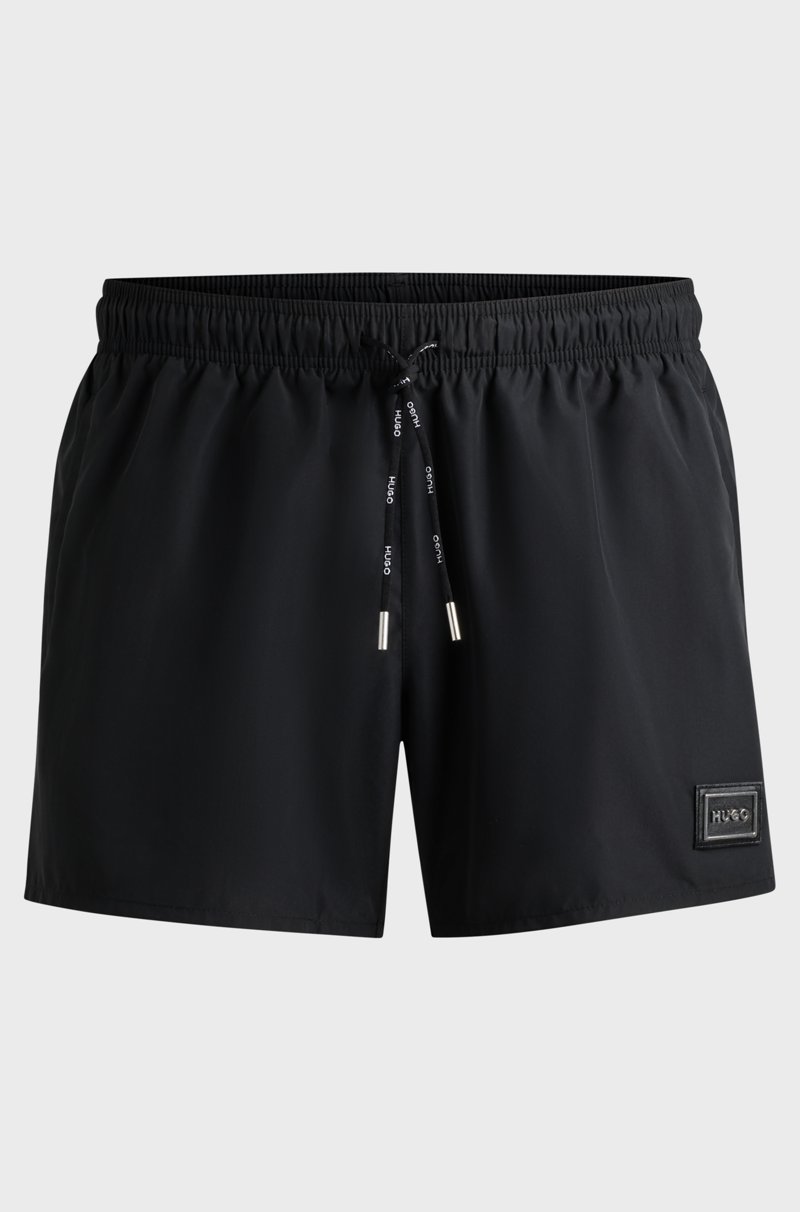 Hugo Boss Bañador Tipo Shorts Con Logo Metálico Y Detalles De La Marca