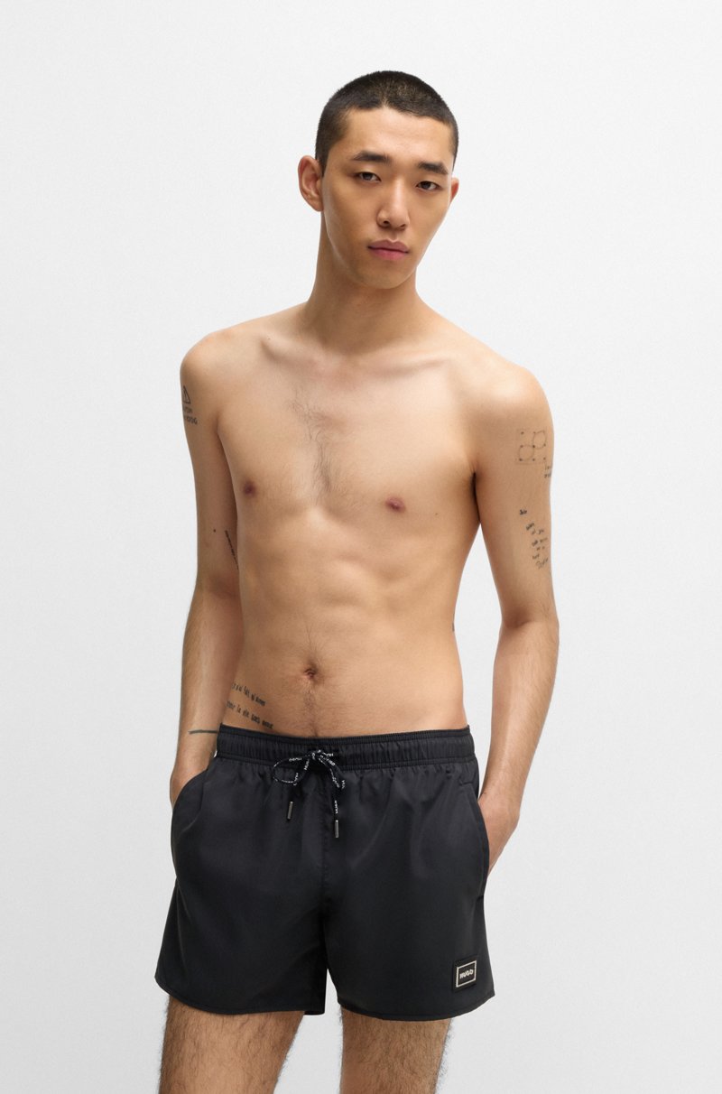 Hugo Boss Bañador tipo shorts con logo metálico y detalles de la marca