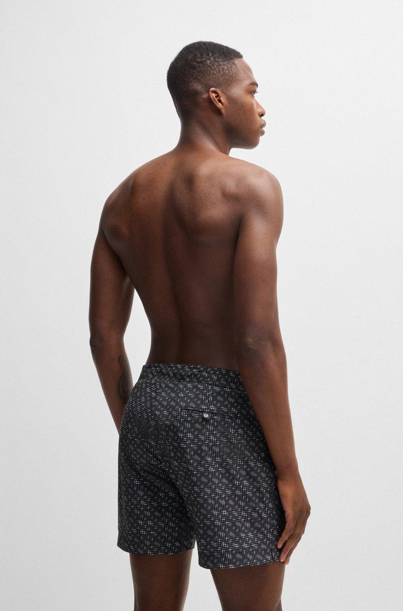 Hugo Boss Bañador Tipo Shorts De Secado Rápido Con Estampado De Monograma